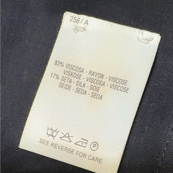 Ermenegildo Zegna Sz M 50 Men's Black Bomber Light Jacket Rayon Silk Italy - Picture 10 of 11